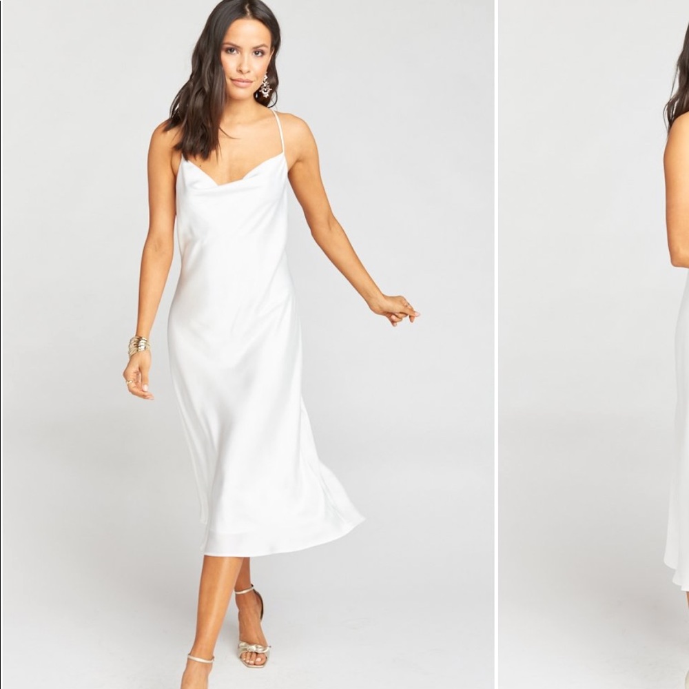 Show me your mumu ivory luxe satin